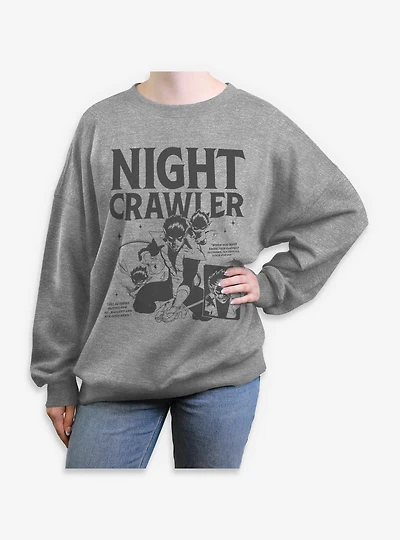 Marvel X-Men '97 Nightcrawler Waiting Womens Oversized Sweatshirt BoxLunch Exclusive