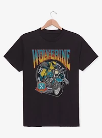 Marvel X-Men '97 Wolverine Motorcycle Flames And Wheels T-Shirt BoxLunch Exclusive