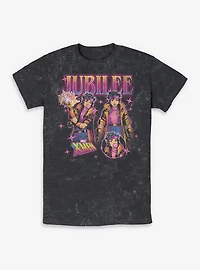 Marvel X-Men '97 Jubilee Collage Mineral Wash T-Shirt BoxLunch Exclusive