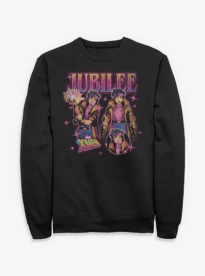 Marvel X-Men '97 Jubilee Collage Sweatshirt BoxLunch Exclusive