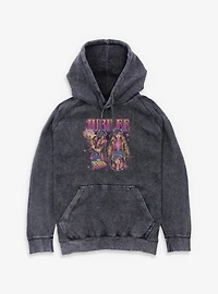 Marvel X-Men '97 Jubilee Collage Mineral Wash Hoodie BoxLunch Exclusive