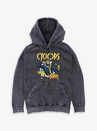 Marvel X-Men '97 Good Guy Cyclops Mineral Wash Hoodie BoxLunch Exclusive