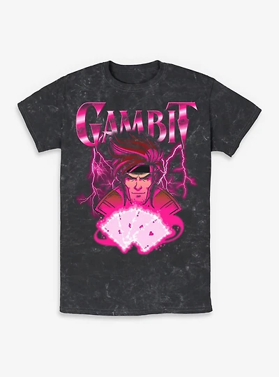 Marvel X-Men '97 Gambit Card Mineral Wash T-Shirt BoxLunch Exclusive
