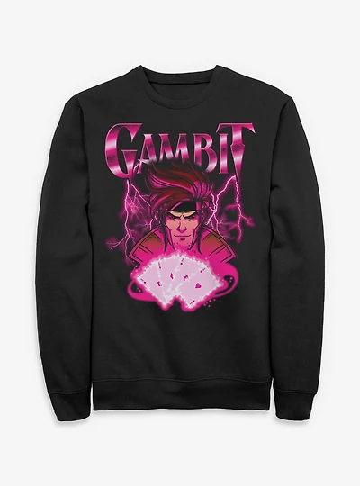 Marvel X-Men '97 Gambit Card Sweatshirt BoxLunch Exclusive