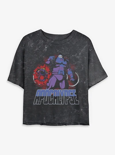 Marvel X-Men '97 Apocalypse Womens Mineral Wash Crop T-Shirt BoxLunch Exclusive