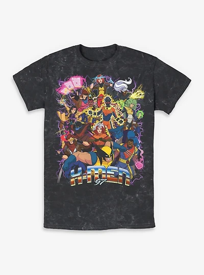 Marvel X-Men '97 Epic Team Mineral Wash T-Shirt BoxLunch Exclusive