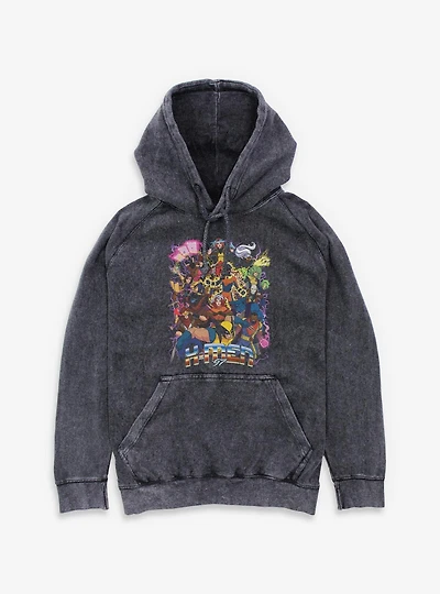Marvel X-Men '97 Epic Team Mineral Wash Hoodie BoxLunch Exclusive