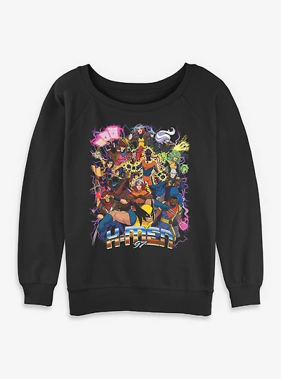 Marvel X-Men '97 Epic Team Womens Slouchy Sweatshirt BoxLunch Exclusive