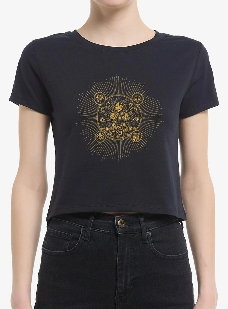 Saros Skull Reaper Sun Burst Womens Baby T-Shirt