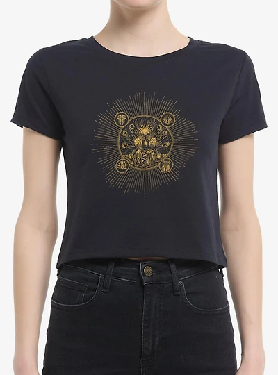 Saros Skull Reaper Sun Burst Womens Baby T-Shirt