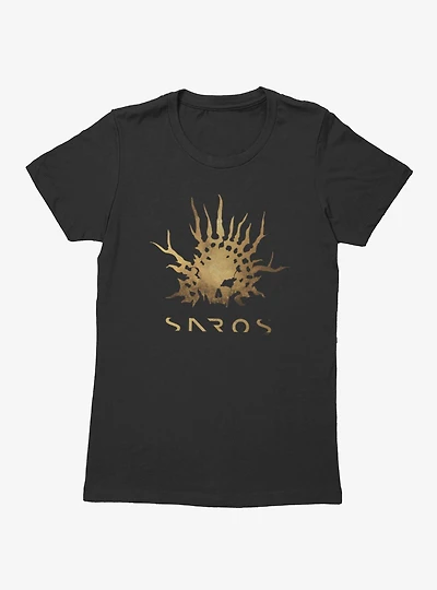 Saros Skull Reaper Crown Rusted Womens T-Shirt