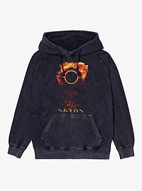 Saros Burning Tree Mineral Wash Hoodie