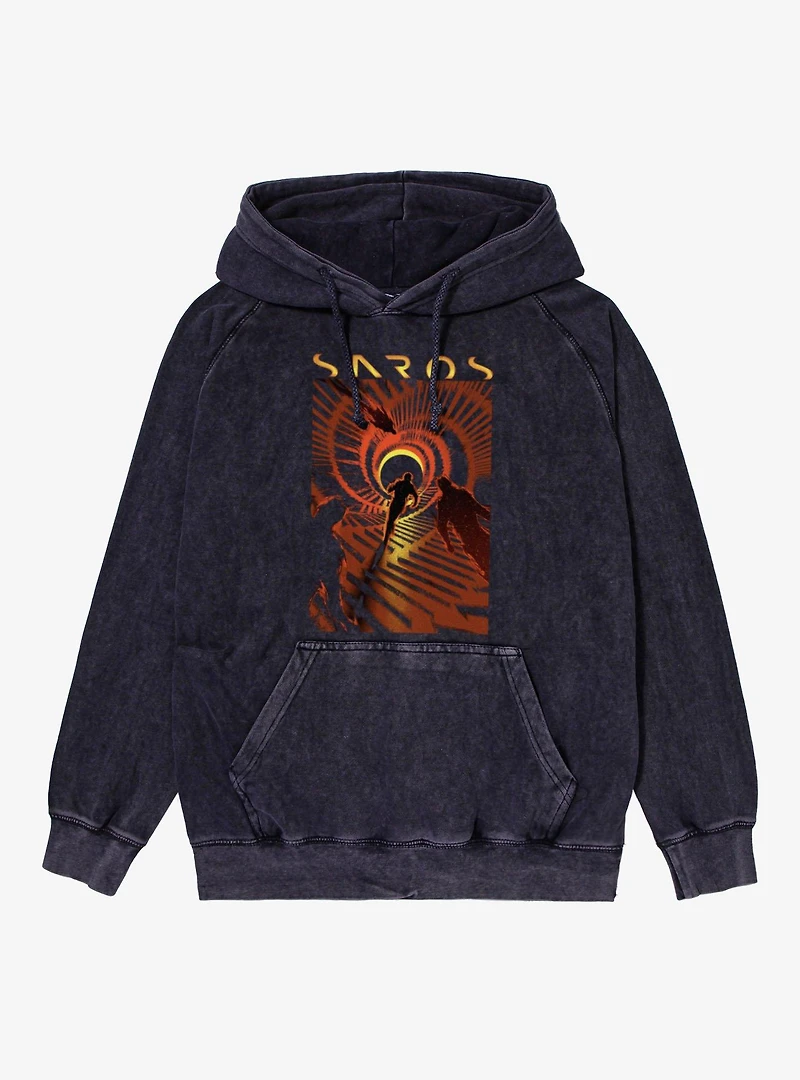 Saros Spinning Staircase Mineral Wash Hoodie