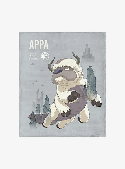 Avatar: The Last Airbender Appa Freedom Silk Touch Throw Blanket