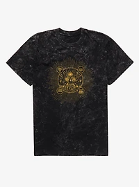 SAROS Skull Reaper Sun Burst Mineral Wash T-Shirt