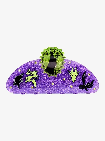 Disney Sleeping Beauty Maleficent Icons Glitter Claw Clip - BoxLunch Exclusive
