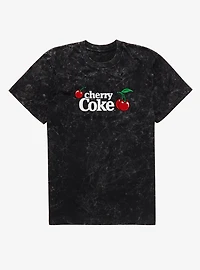 Cherry Coke Triple Logo Mineral Wash T-Shirt