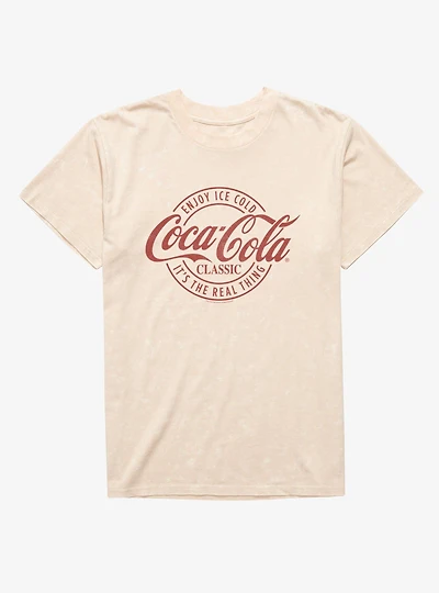 Coca-Cola Classic Enjoy The Real Thing Mineral Wash T-Shirt