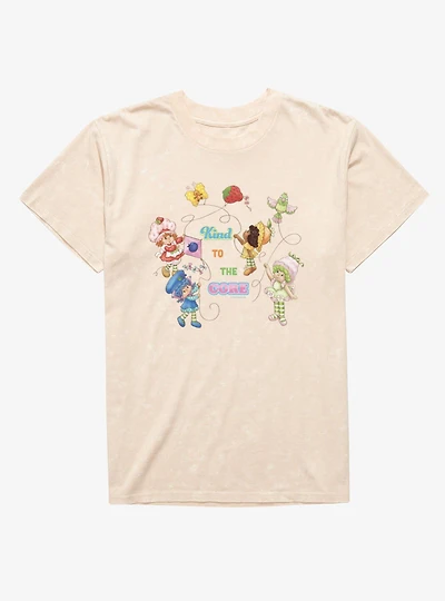 Strawberry Shortcake Kind To Core Kites Mineral Wash T-Shirt
