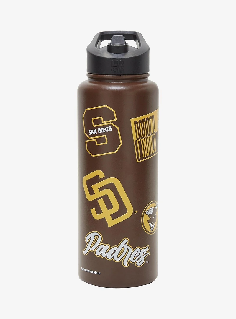 San Diego Padres Sticker Water Bottle