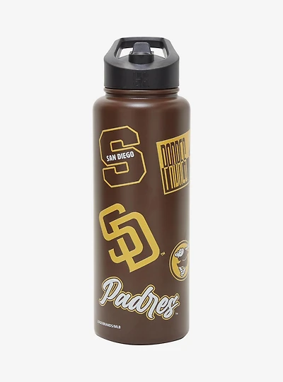 San Diego Padres Sticker Water Bottle