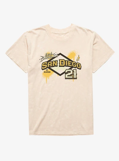 MLB San Diego Padres Nick Castellanos Plate 21 Mineral Wash T-Shirt Box Lunch Exclusive