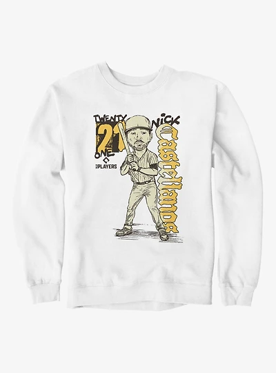 MLB San Diego Padres Nick Castellanos Batter Pose Caricature 21 Sweatshirt Box Lunch Exclusive