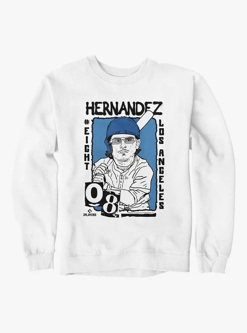 MLB Los Angeles Dodgers Enrique Kike Hernandez Caricature 08 Sweatshirt Box Lunch Exclusive