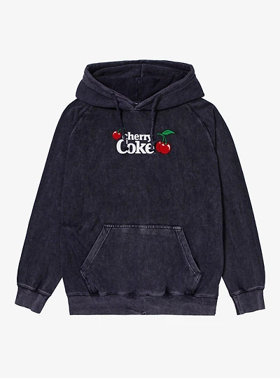 Cherry Coke Triple Logo Mineral Wash Hoodie