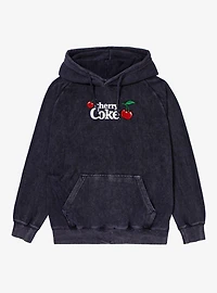 Cherry Coke Triple Logo Mineral Wash Hoodie