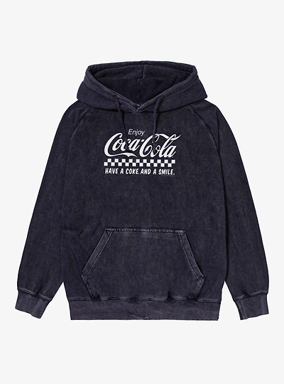 Coca-Cola Classic Enjoy and A Smile Mineral Wash Hoodie