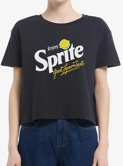 Sprite Great Lymon Taste Womens Boxy Crop T-Shirt