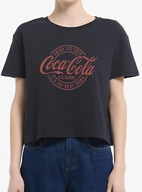 Coca-Cola Classic Enjoy The Real Thing Womens Boxy Crop T-Shirt