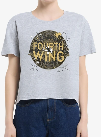 The Empyrean Fourth Wing Black Crest Womens Baby T-Shirt