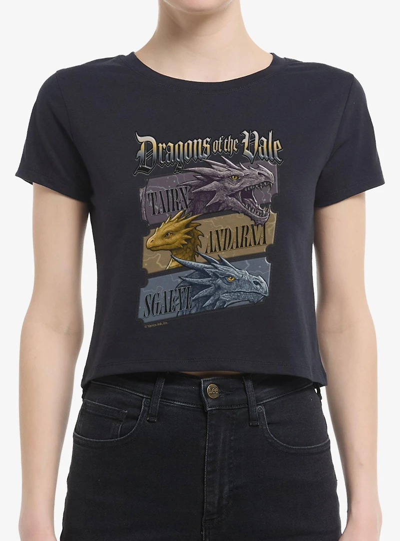 The Empyrean Fourth Wing Dragon Vale Tairn Andarna Womens Baby T-Shirt