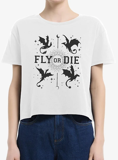 The Empyrean Fourth Wing Fly Or Die Womens Baby T-Shirt