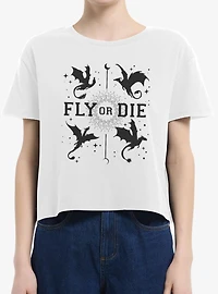 The Empyrean Fourth Wing Fly Or Die Womens Baby T-Shirt