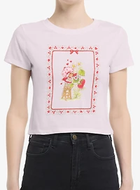 Strawberry Shortcake Watering On The Stool Womens T-Shirt