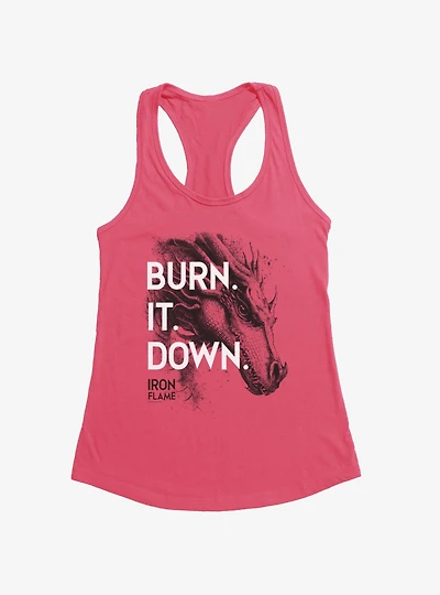 The Empyrean Fourth Wing Burn It Down Womens Tank Top