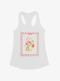 Strawberry Shortcake Watering On The Stool Womens Tank Top