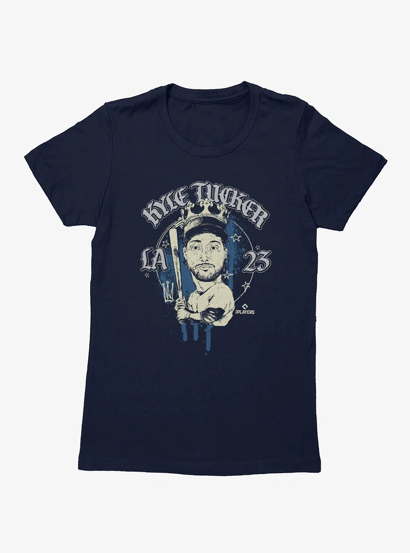 MLB Los Angeles Dodgers Kyle Tucker Caricature LA 23 Womens T-Shirt Box Lunch Exclusive
