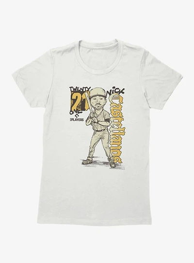 MLB San Diego Padres Nick Castellanos Batter Pose Caricature 21 Womens T-Shirt Box Lunch Exclusive