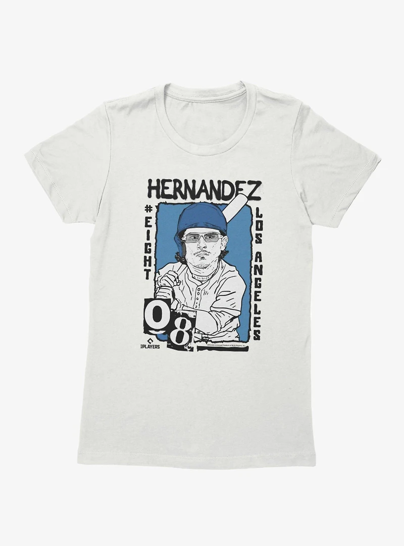 MLB Los Angeles Dodgers Enrique Kike Hernandez Caricature 08 Womens T-Shirt Box Lunch Exclusive
