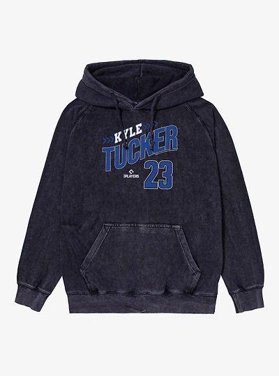 MLB Los Angeles Dodgers Kyle Tucker Swoop Arrows 23 Vintage Mineral Washed Hoodie Box Lunch Exclusive