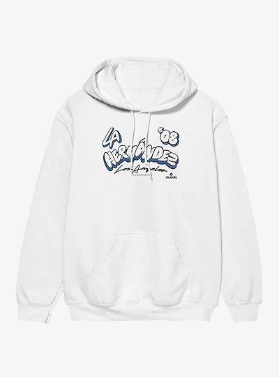 MLB Los Angeles Dodgers Enrique Kike Hernandez Bubble Letters 08 Hoodie Box Lunch Exclusive