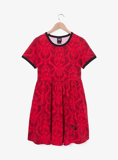 Hazbin Hotel Character Icons Allover Print  Skater Dress - BoxLunch Exclusive