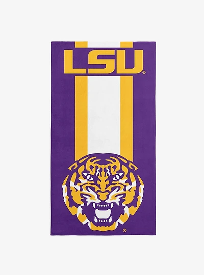 NCAA LSU Tigers Zone Read Beach Towel