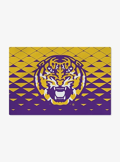 NCAA LSU Tigers Dropzone Washable Rug