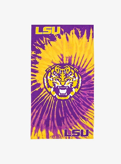 NCAA LSU Psychedelic Beach Towel