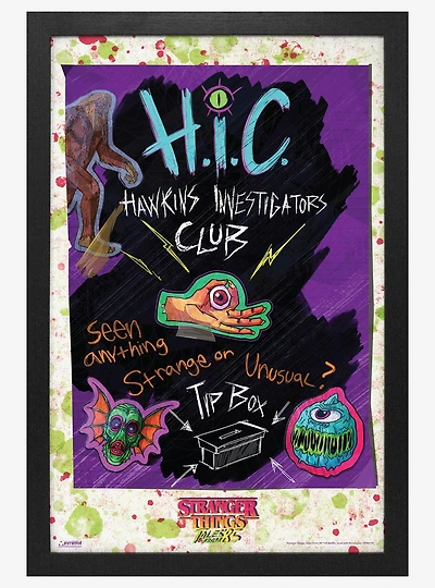 Stranger Things '85 HIC Seen Strange Framed Poster